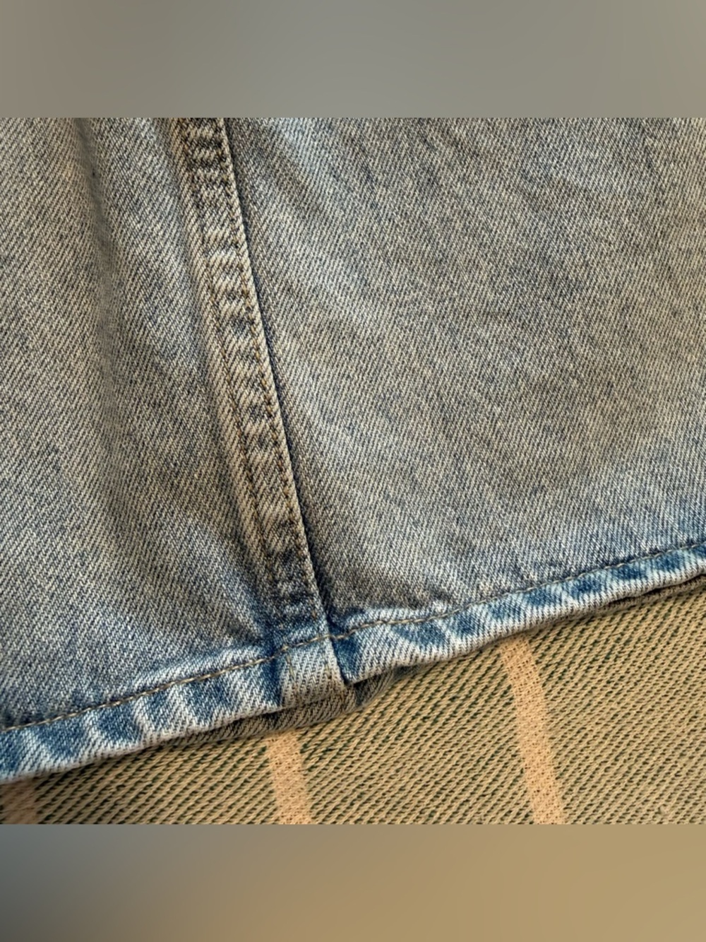 lucky brand denim utility skirt with pockets, women's size 8/29, button down - Picture 13 of 16